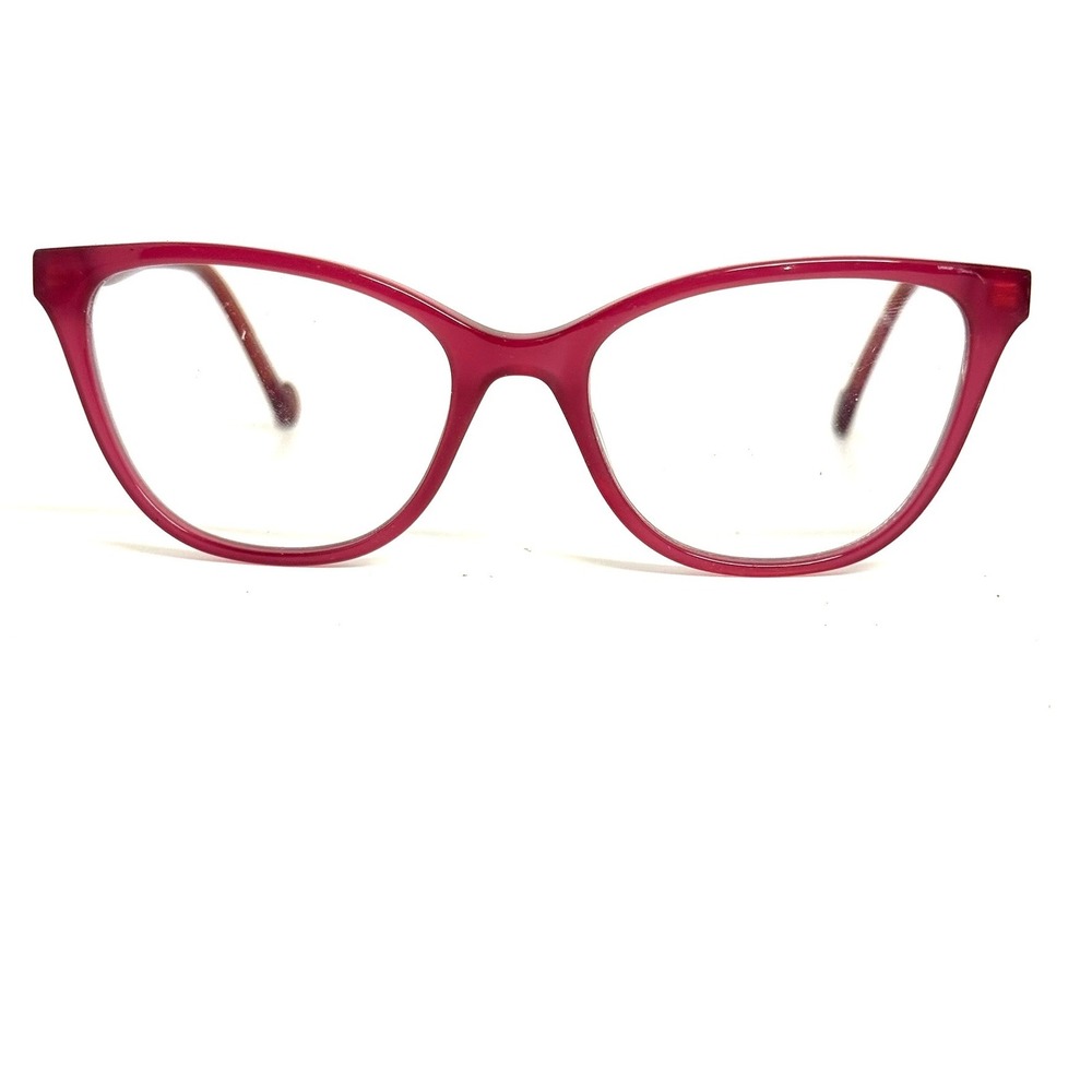 Liu Jo LJ2717R 540 Burgundy Red Cat Eye Eyeglasses Rhinestone 52-17-140